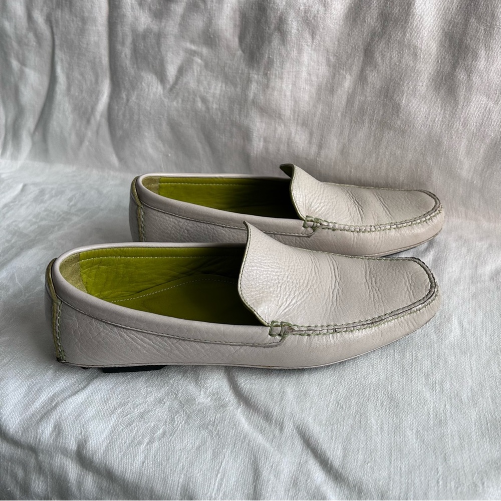 Cole Haan | White Leather Moccasin Loafers | Size 6.5B